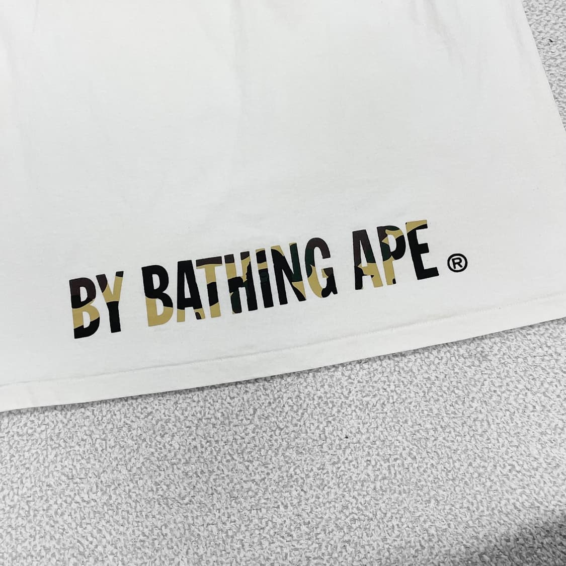 베이프 Bape 빅 사루 황계 반팔 티셔츠 화이트 상품이미지4
