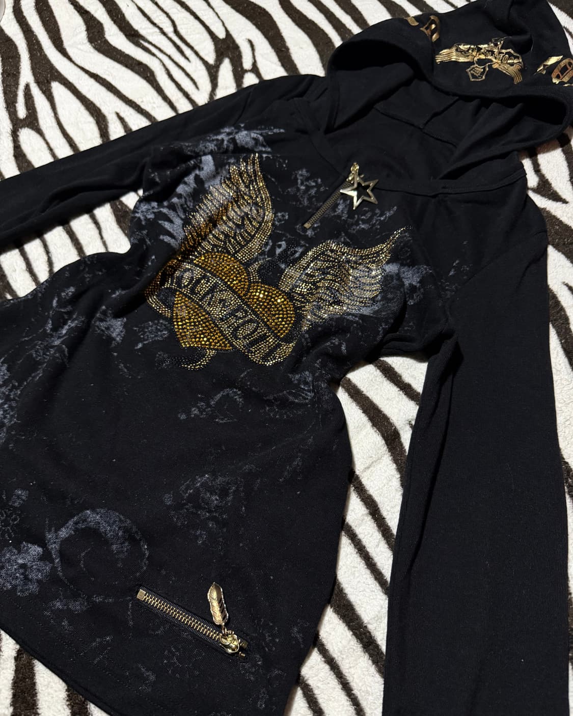 gal glitter wings hoodie 상품이미지6