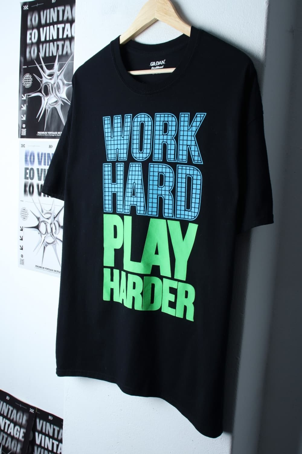 (XL-3XL) 길단 반팔 티셔츠 USA 빅사이즈 블랙-H31235 상품이미지1