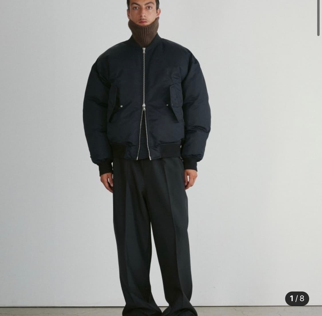 [OS] 렉토 오버사이즈 나일론 다운 점퍼 ma-1 상품이미지1