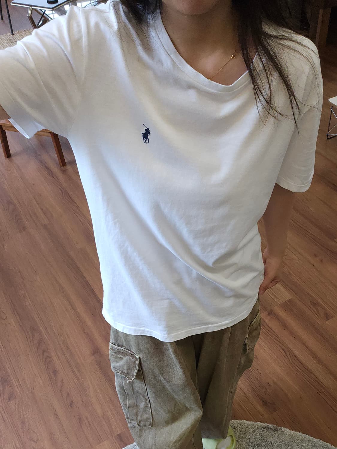 폴로 랄프로렌 포니 화이트 티셔츠 상품이미지1