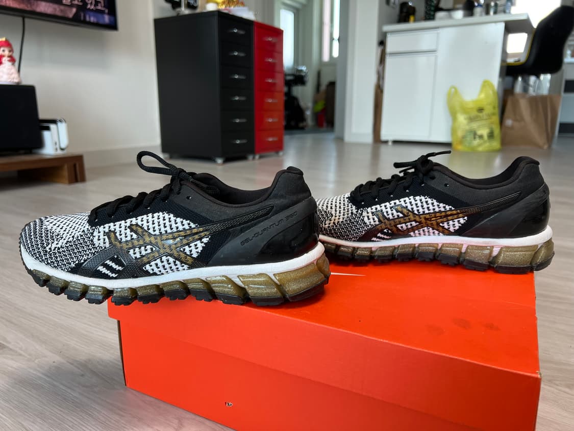 [240] 아식스(W) 젤 퀀텀 360 니트 블랙/화이트 상품이미지2