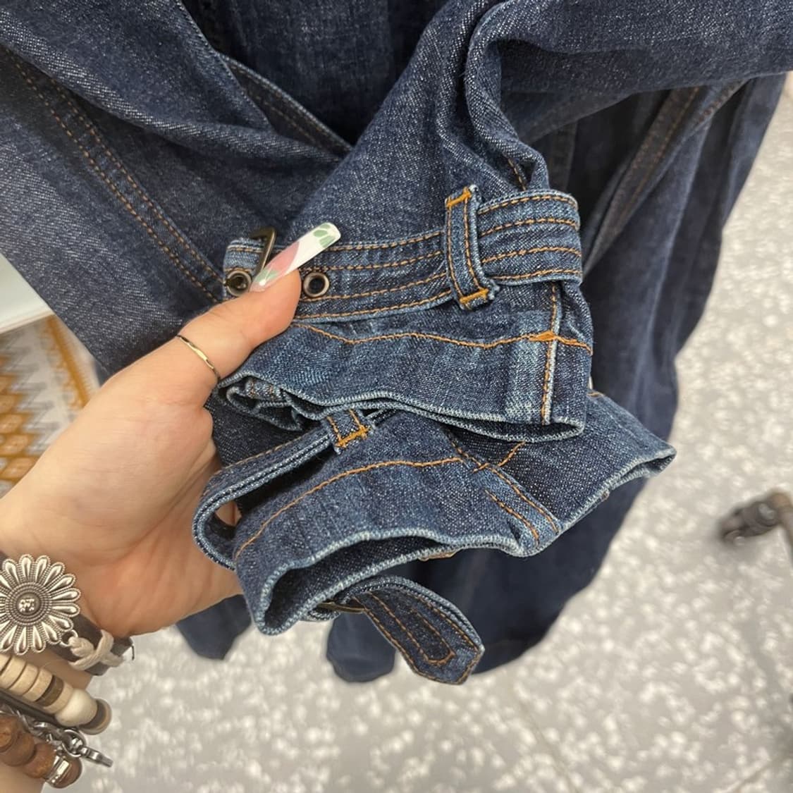 리바이스 레드탭 페미닌 벨티드 데님 트렌치코트 95 C11120 상품이미지7