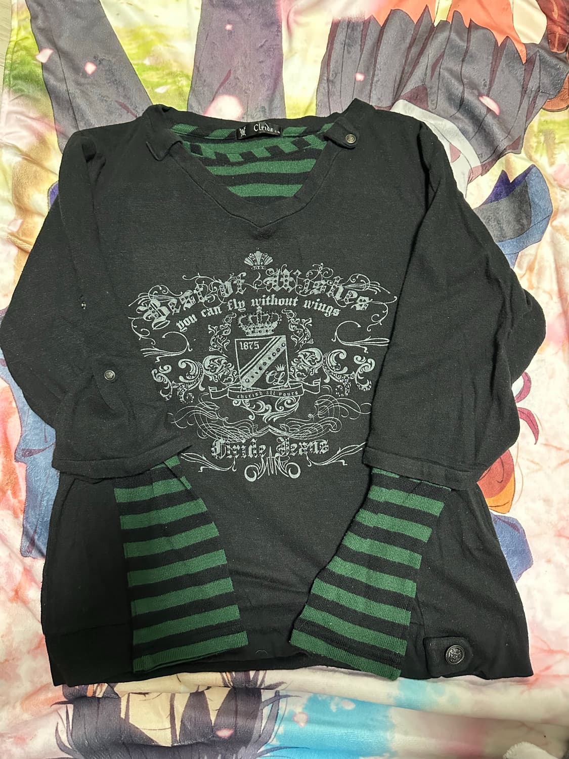 일본 빈티지 레이어드 티셔츠 상품이미지1