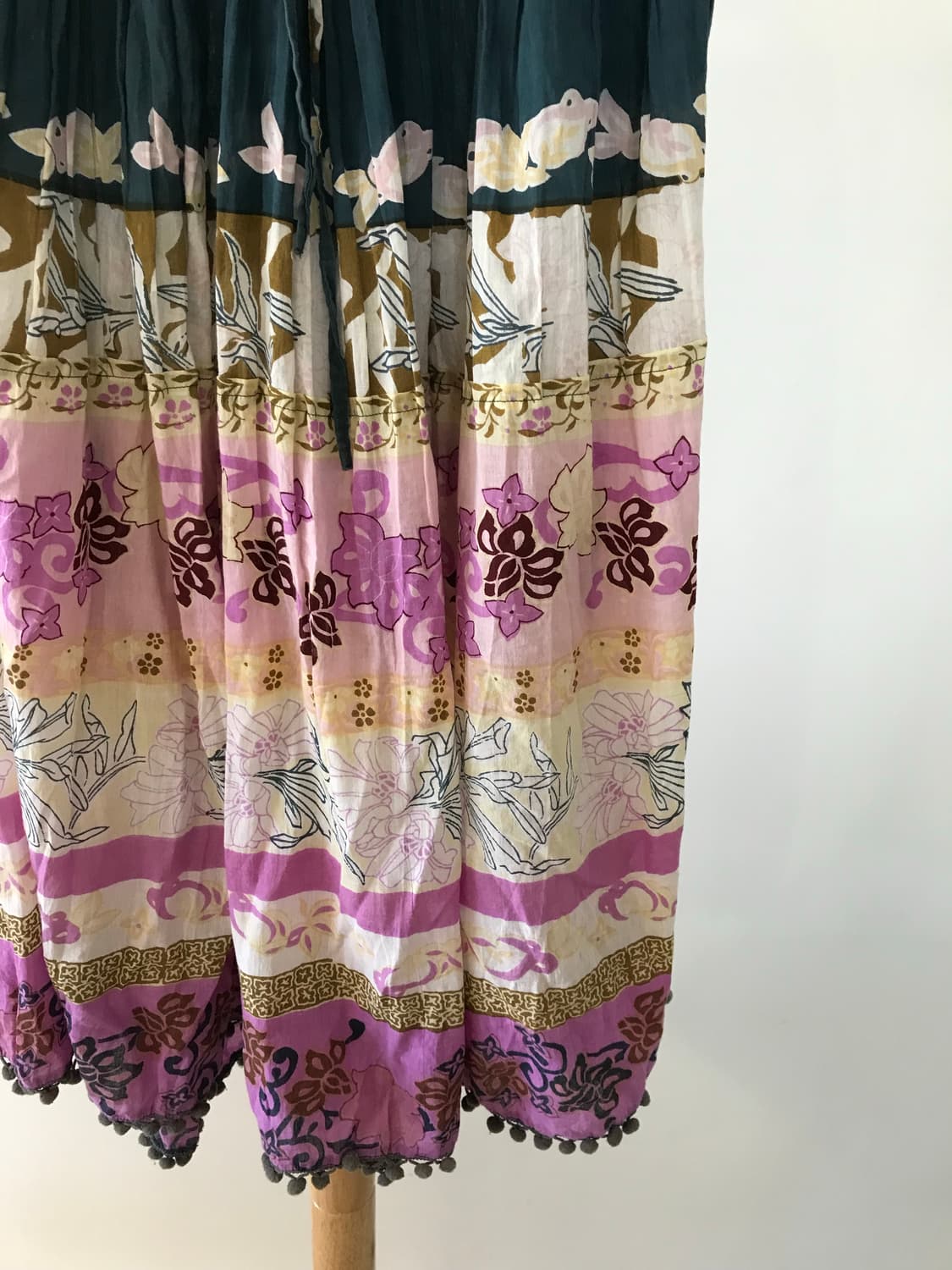 모리걸 패턴 롱스커트 상품이미지4