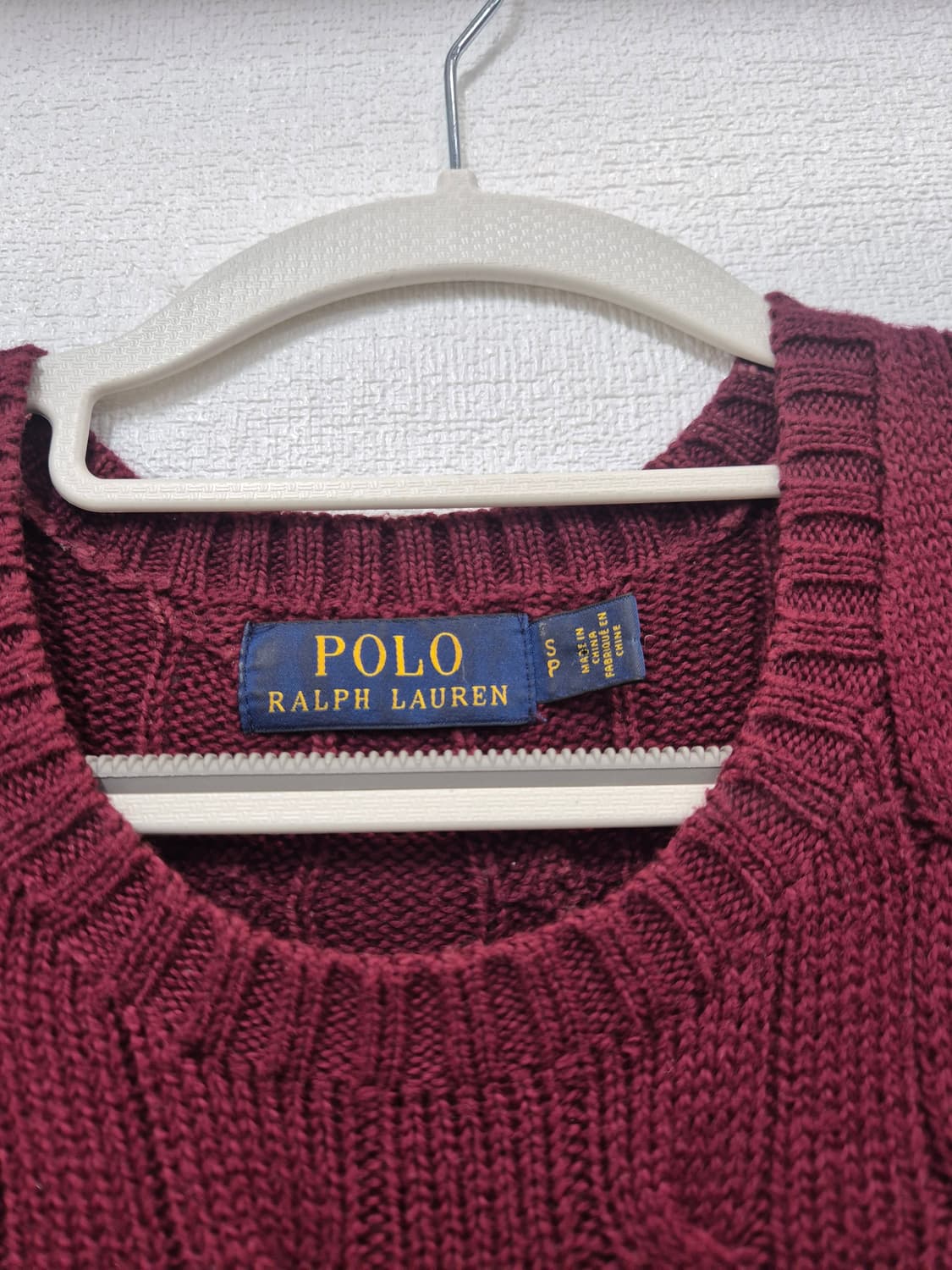 폴로 케이블 꽈배기 니트 / 95 (정품) 상품이미지2