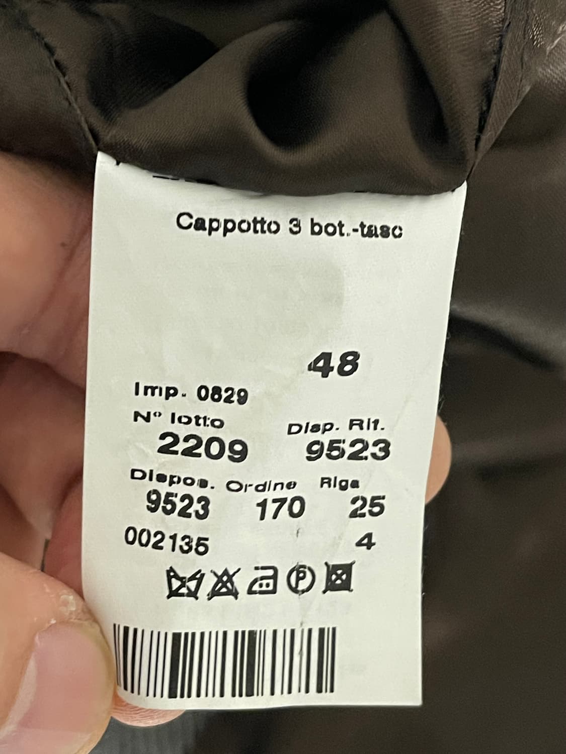 톰볼리니(Tombolini) 남성 헤링본 울,캐시미어 코트 48(100) 상품이미지7