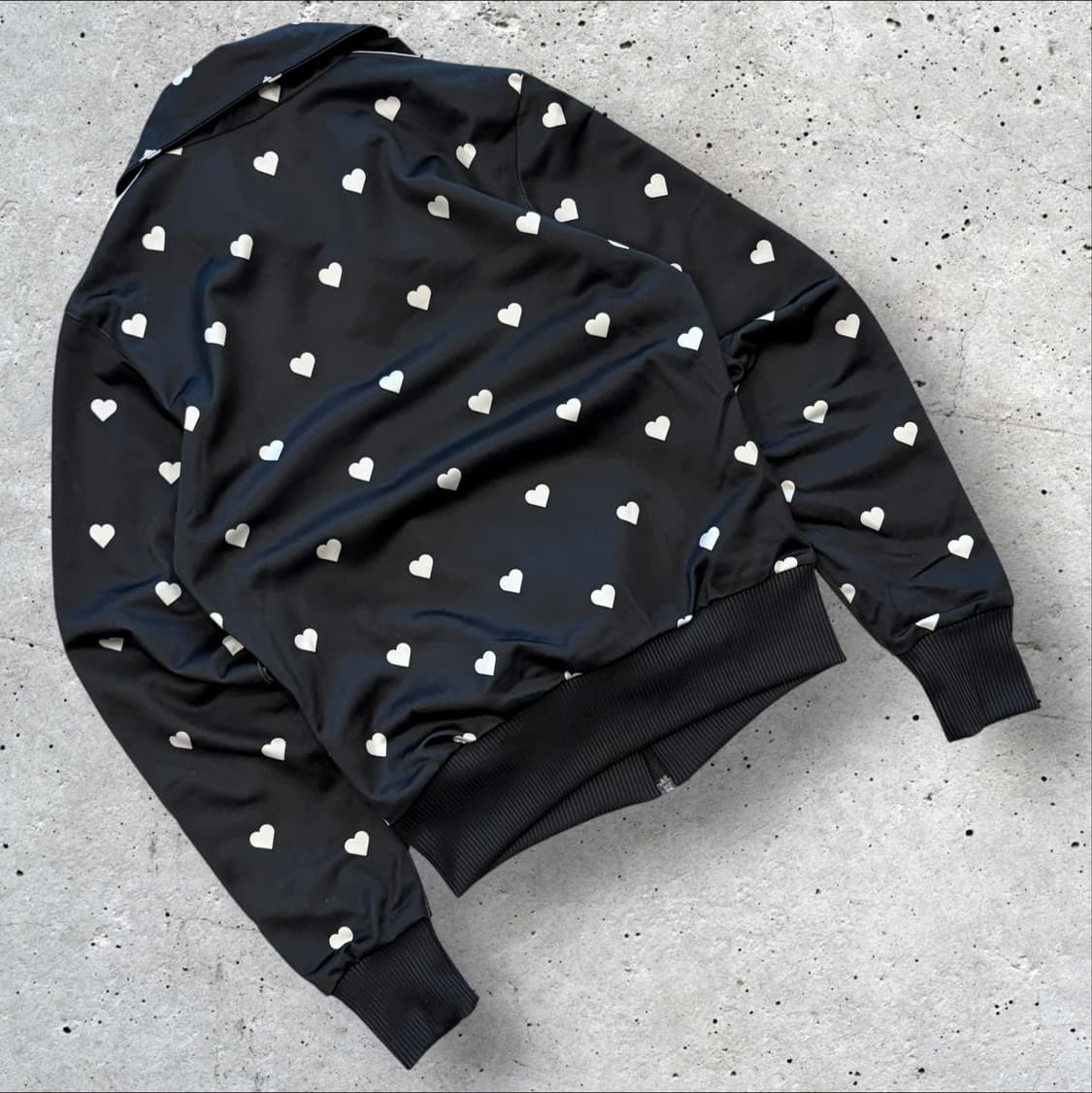 [85] 아디다스 블랙 하트 도트 삼선 트랙탑 져지 집업 D114 상품이미지2