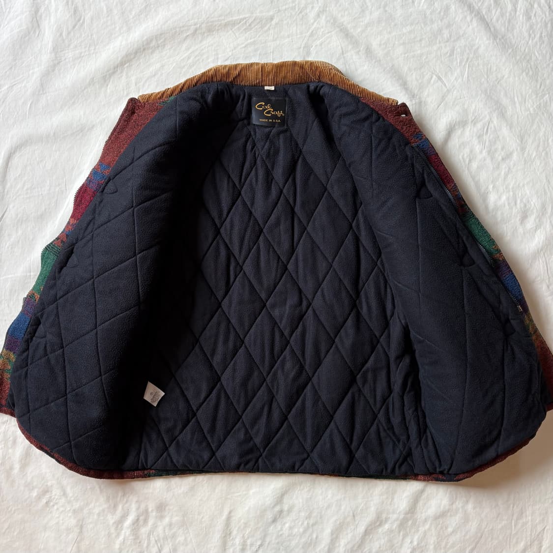 [105] 80s USA Cal Craft 나바호 자카드 더플 자켓 상품이미지6