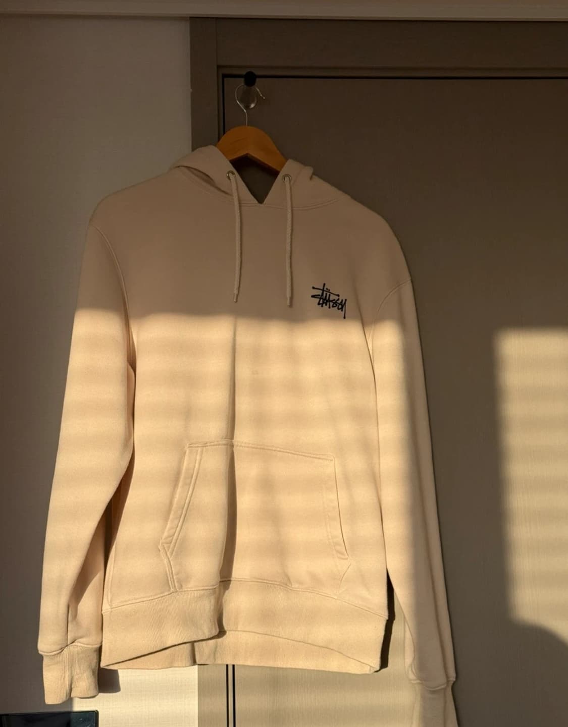 스투시 베이지 크림 후드티 M 상품이미지2