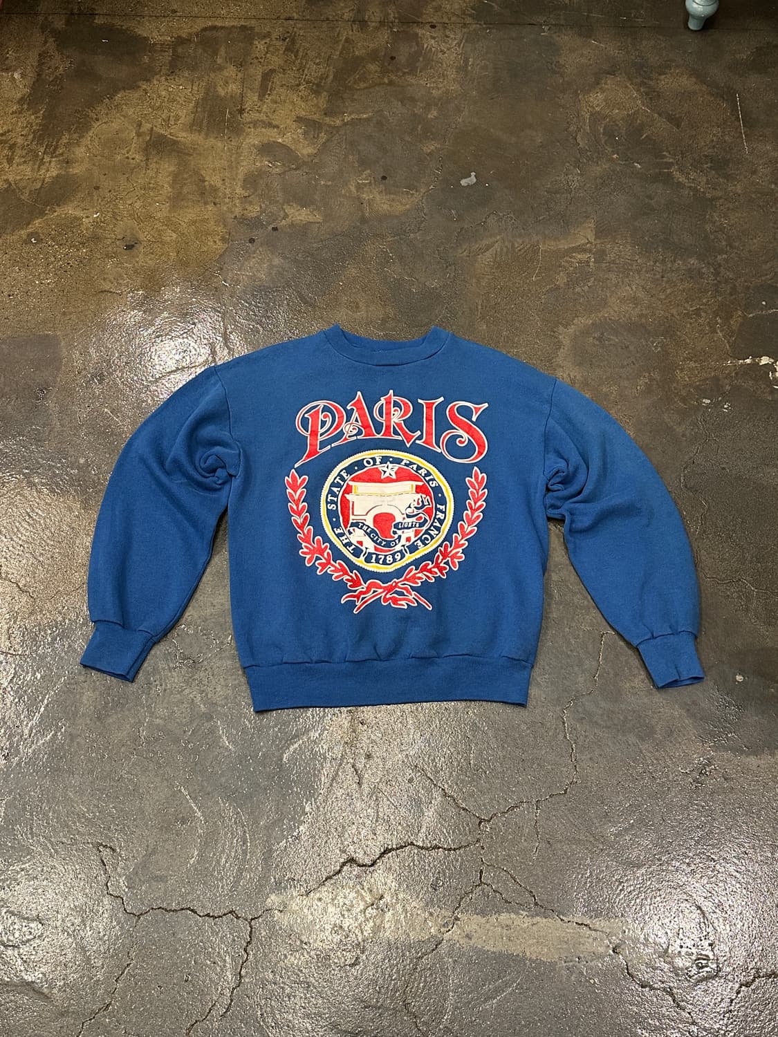 80s USA vintage 빈티지 프린팅 스웻셔츠 M 상품이미지1