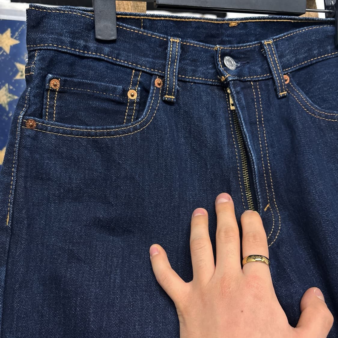 현행 리바이스 550 릴렉스드핏 진청 데님팬츠 N585 상품이미지4