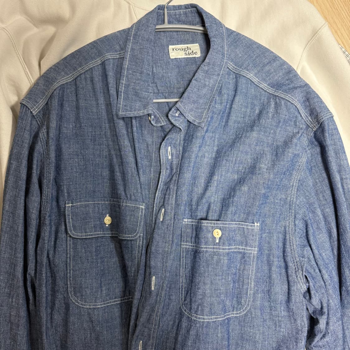 [2] 러프사이드 샴브레이 셔츠 상품이미지3