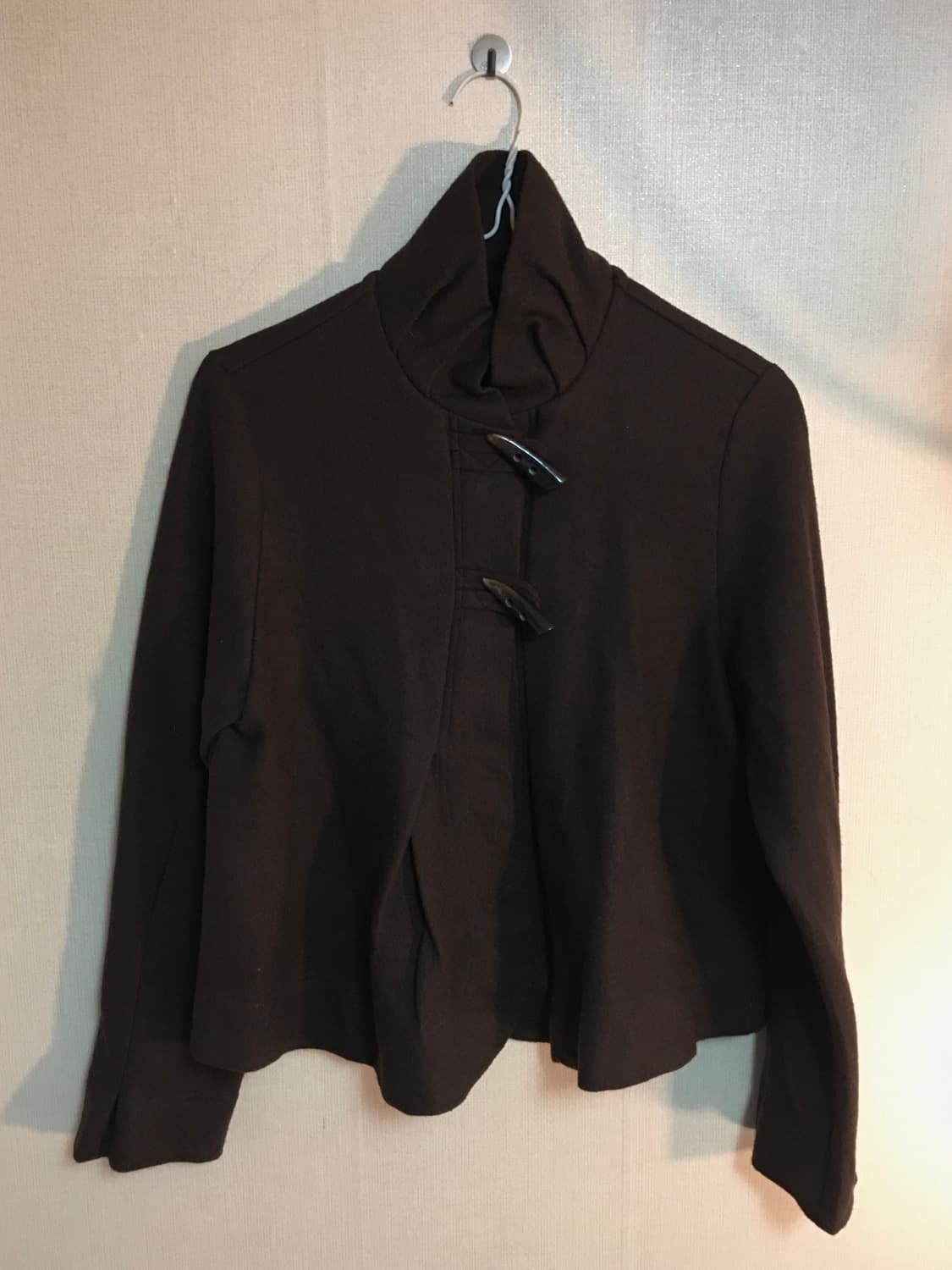 브라운 떡볶이 단추 하이넥 자켓 코바프리즈프레임오츠빈티지ayadz입질연 상품이미지1