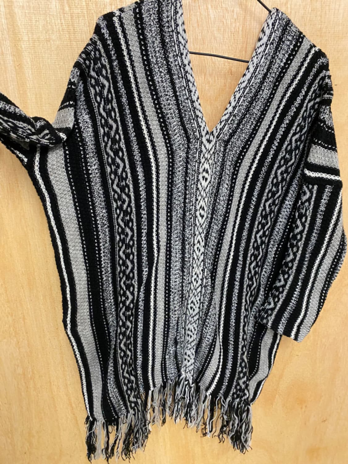 JOURNAL STANDARD fringe knit poncho 판초 상품이미지8