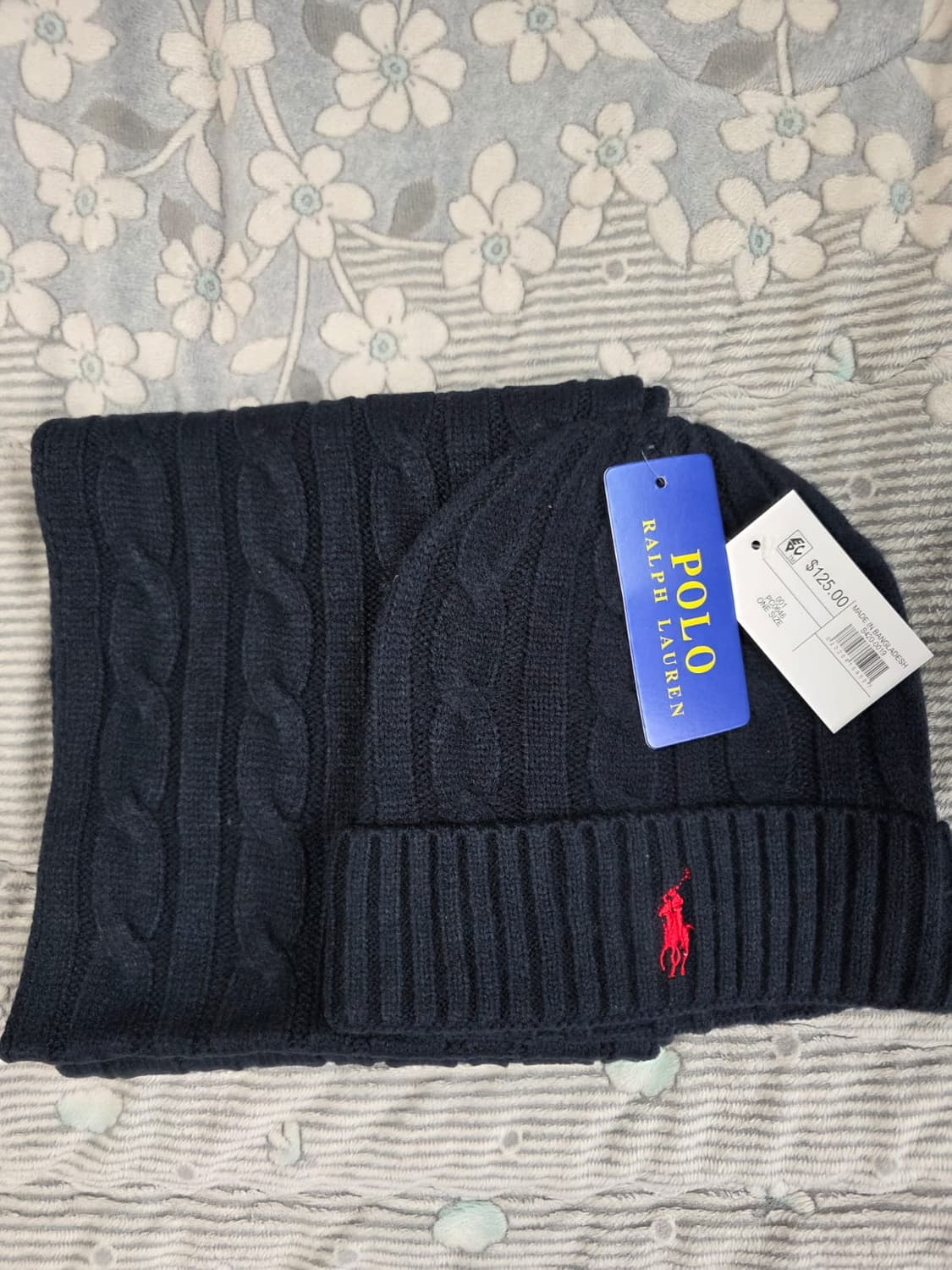 폴로 랄프로렌 모자 머플러 세트 새상폼 상품이미지8