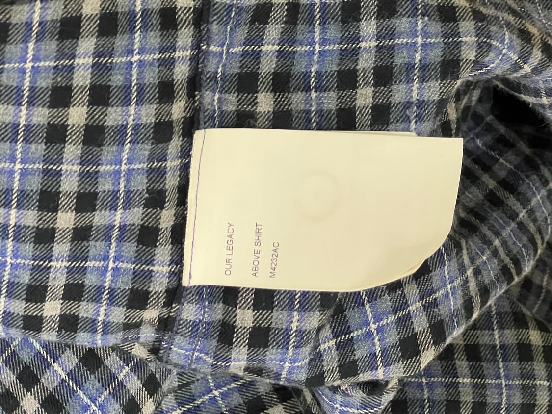아워레가시 어보브 셔츠 캔트렐 체크 52 상품이미지3