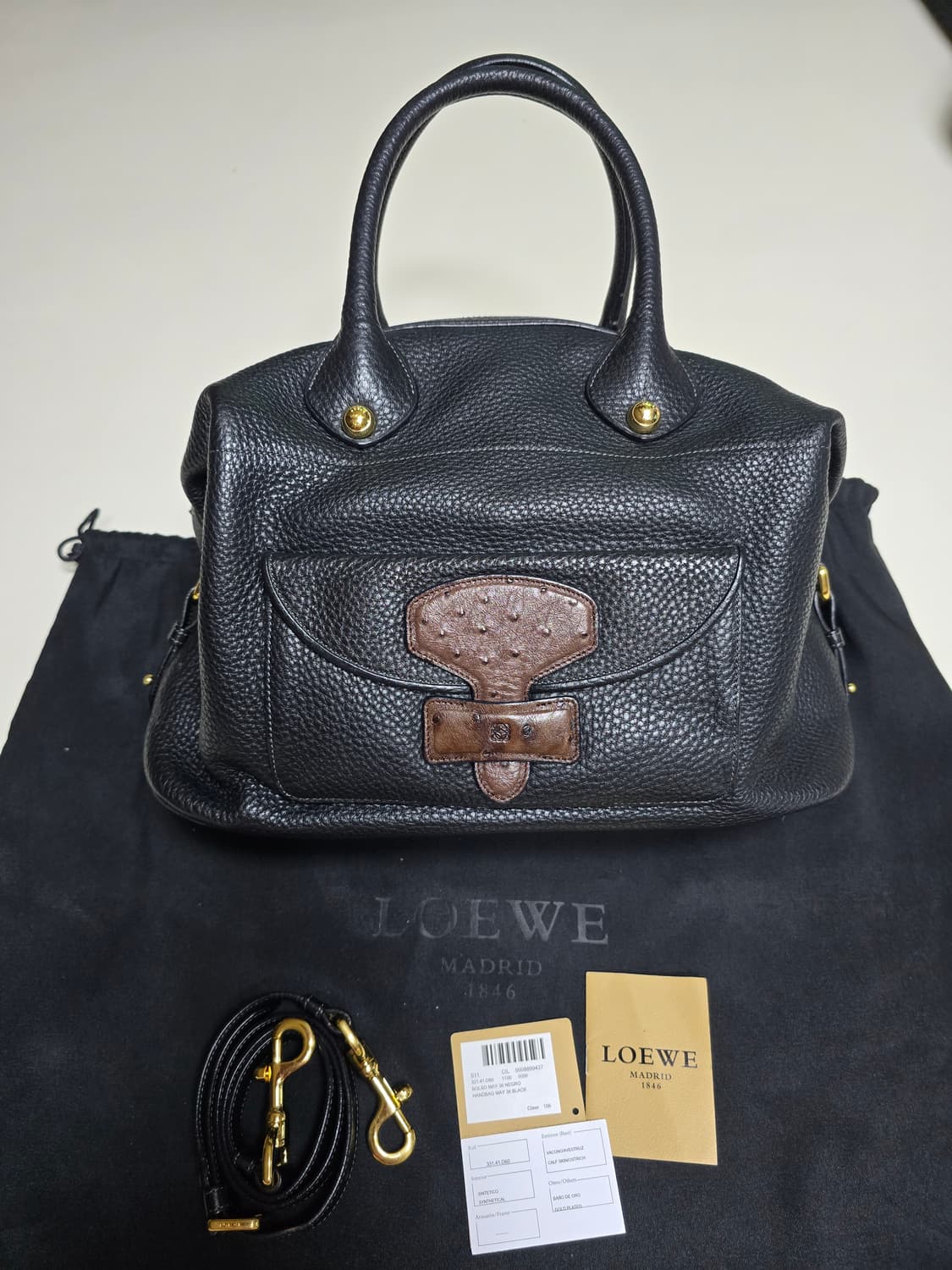 로에베 메이36 블랙 토트백 정품 상품이미지1