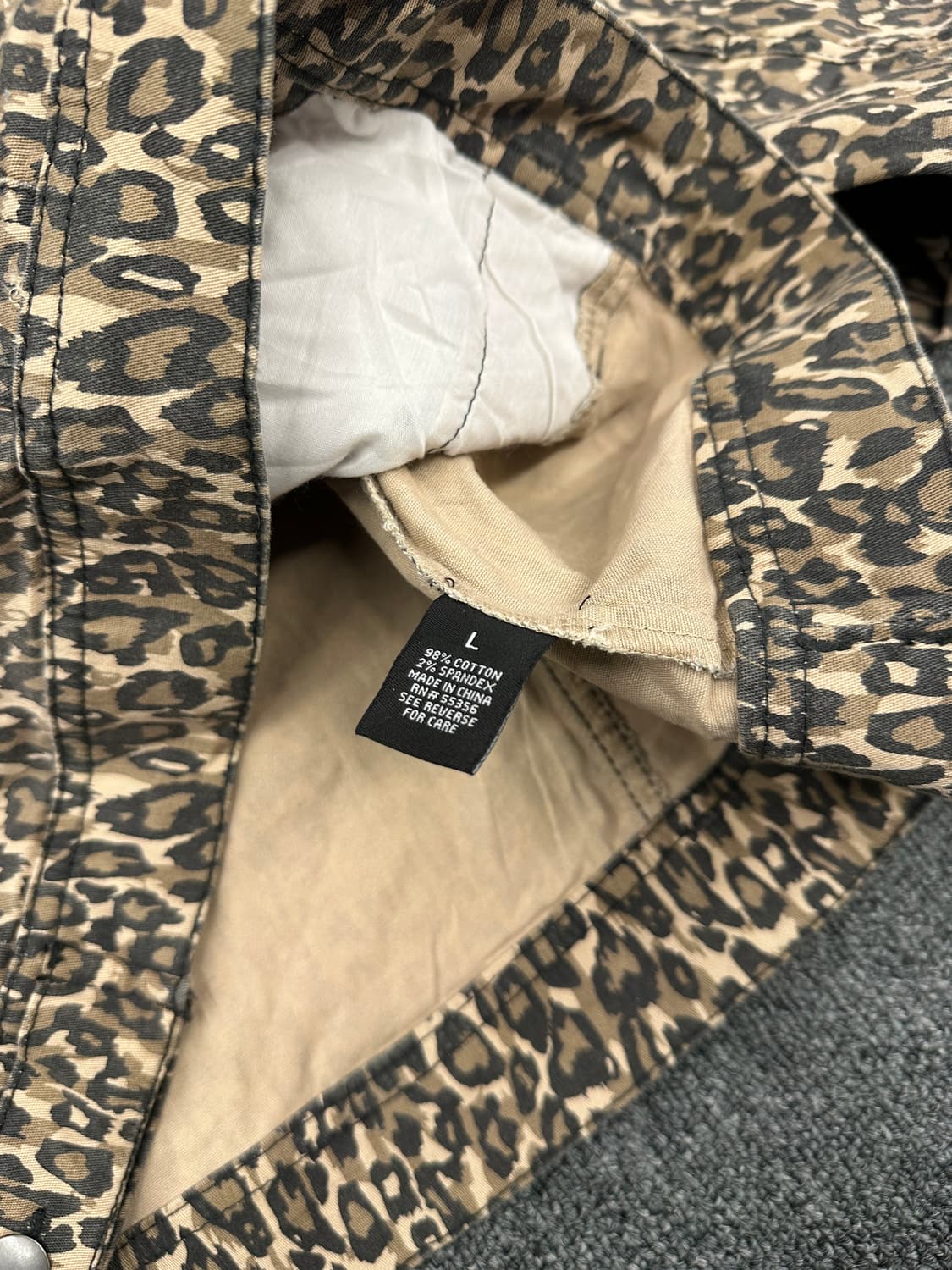 L) D Jeans 빈티지 크롭 호피자켓  상품이미지5