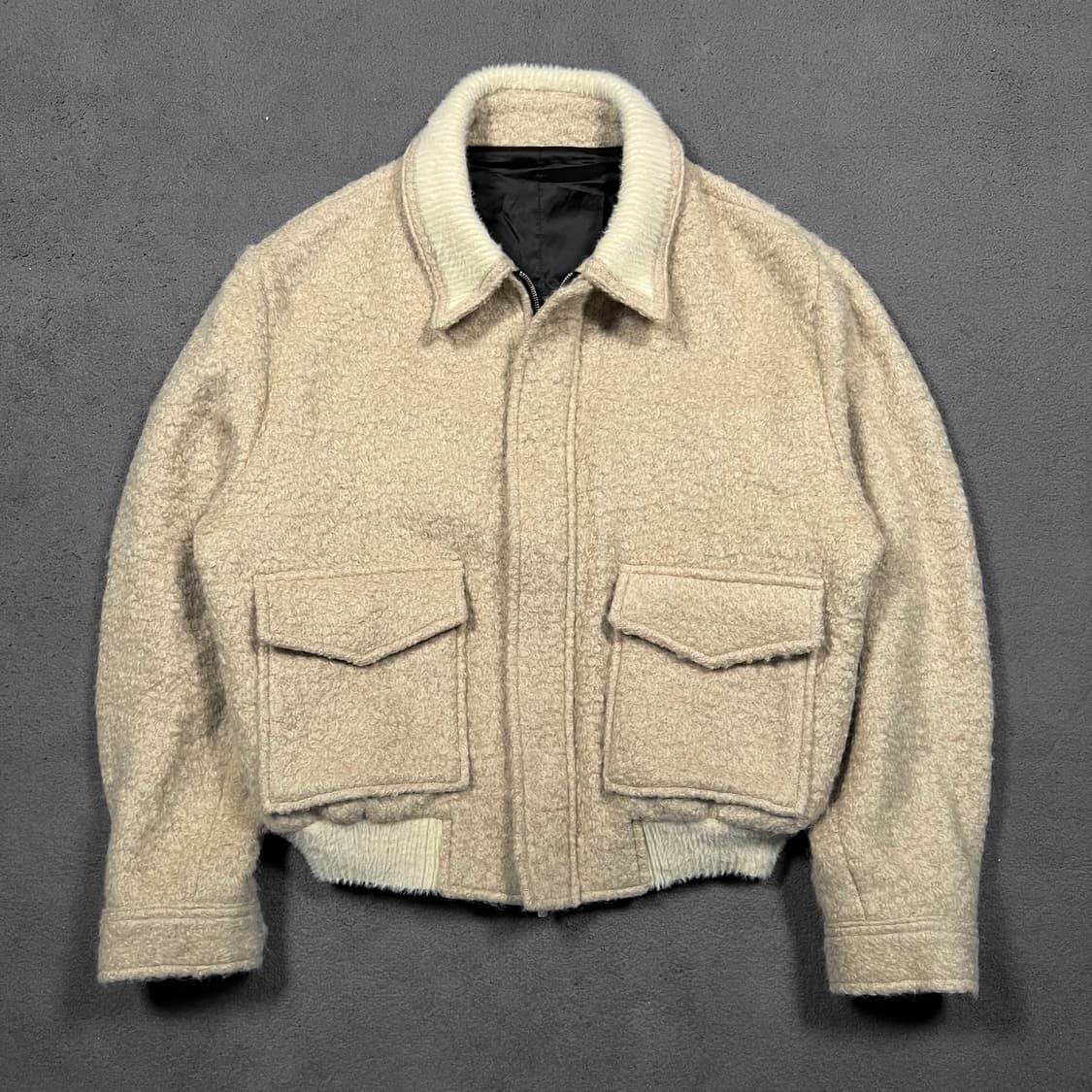 STU 에스티유 브러쉬드 숏 울 자켓 상품이미지1