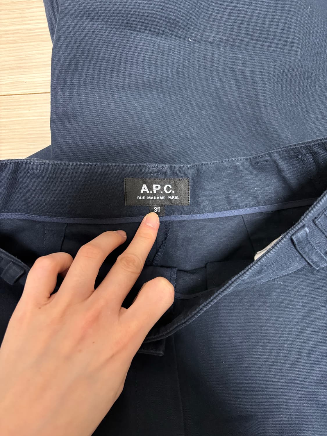 APC 와이드 코튼팬츠 르메르 무드  상품이미지5