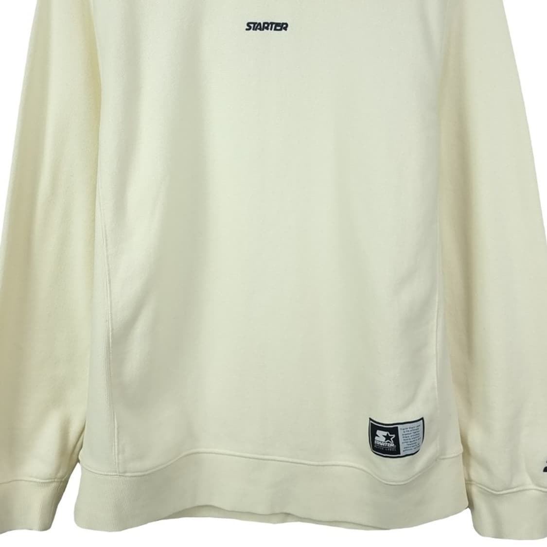 [스타터] 빅로고 프린팅 맨투맨 아이보리 M18735 상품이미지5