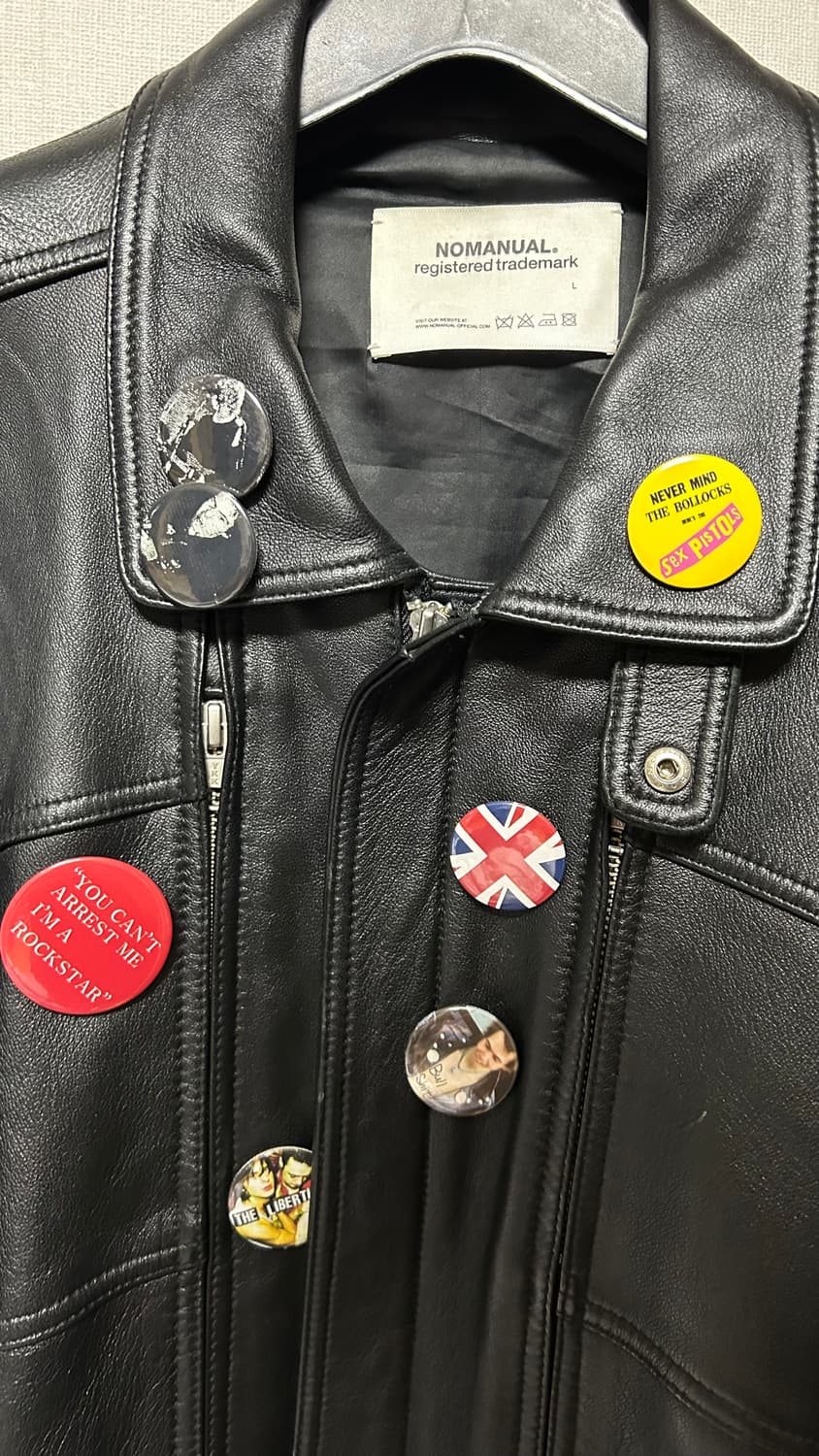 노매뉴얼 커스텀 레더 자켓 상품이미지4