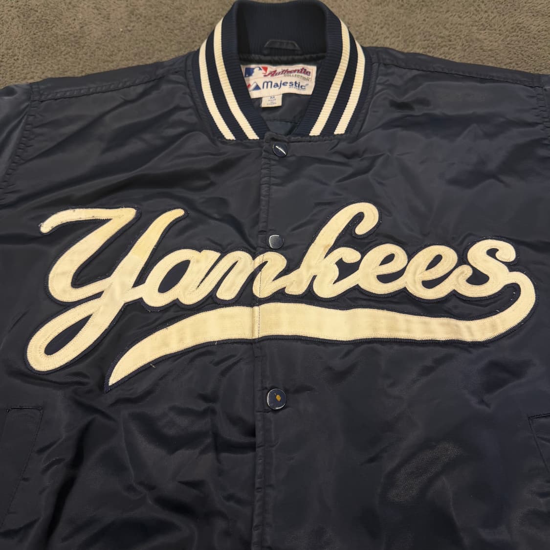 [ 정품/M ] 마제스틱 뉴욕양키스 스타디움 바시티 자켓 상품이미지7