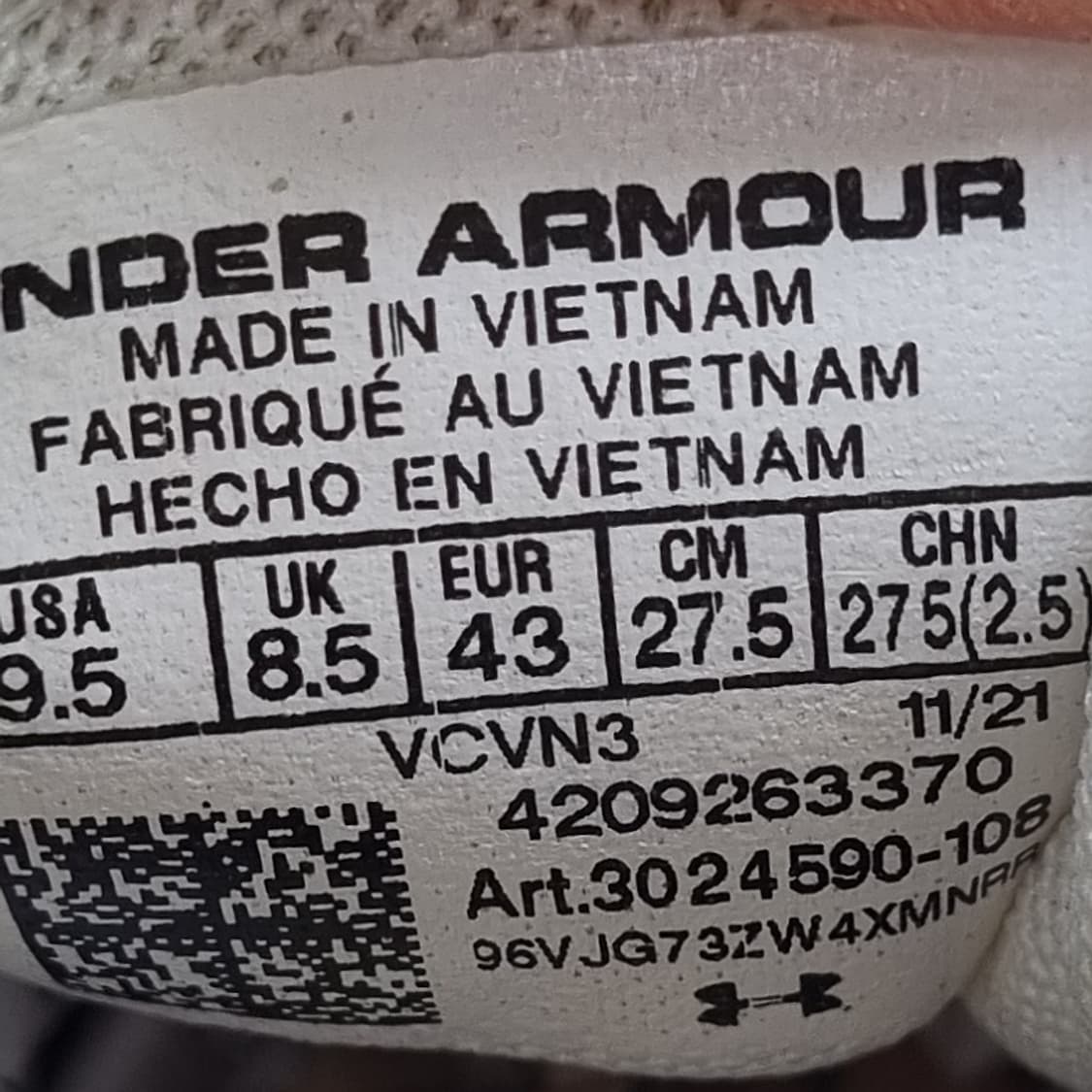 언더아머 UA차지드 남성런닝화275 상품이미지6