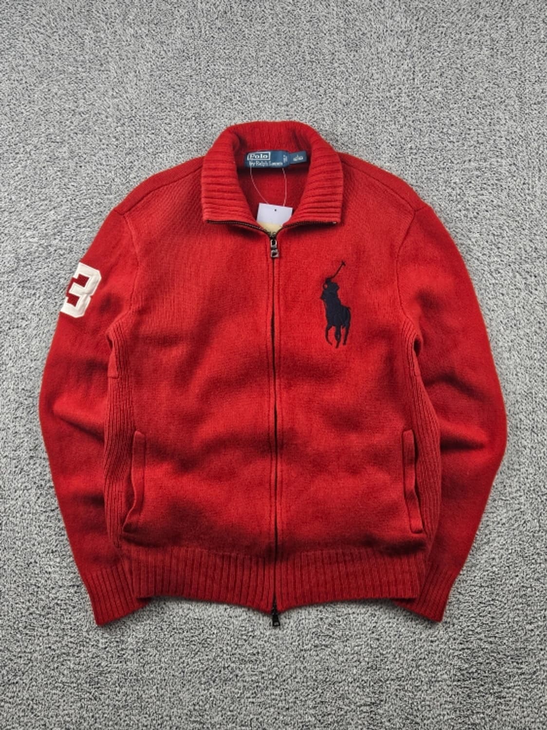 폴로랄프로렌 빅 포니 하이넥 풀 집업 니트 ( L ) / 10660 상품이미지1