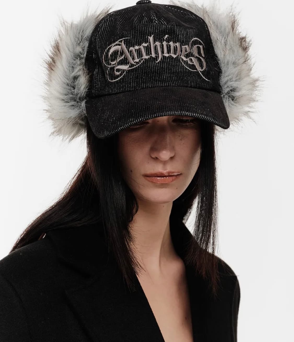 2000아카이브스 코듀로이 퍼볼캡 퍼모자  상품이미지1