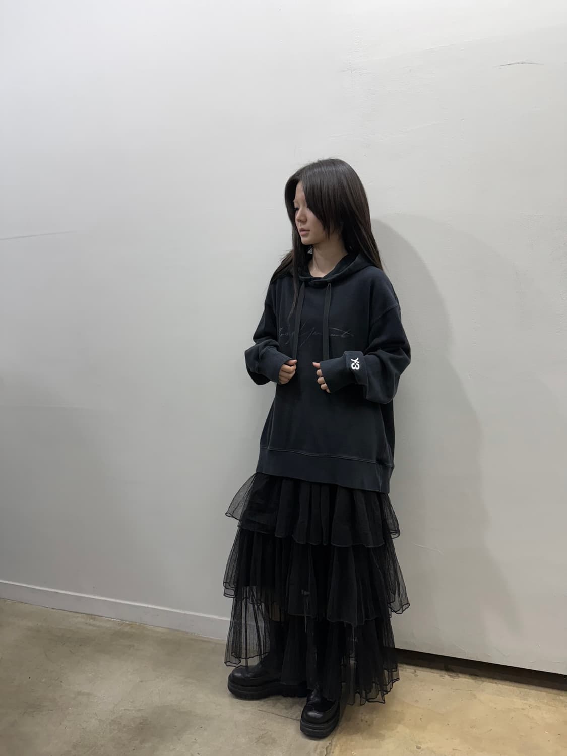 요지 야마모토 Y-3 로고 후드티 상품이미지6