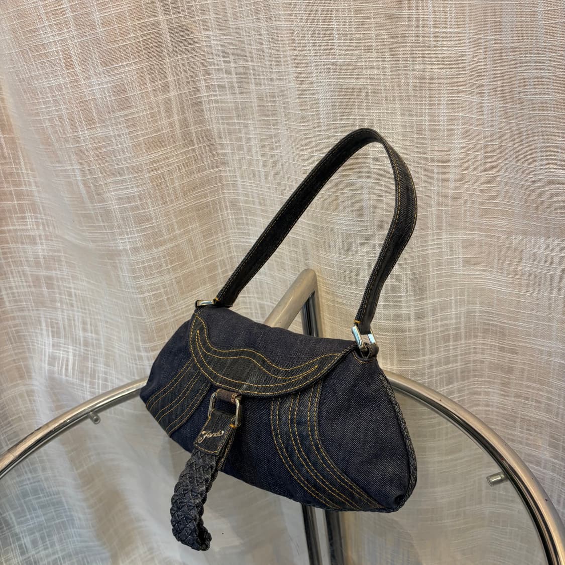 정품 펜디 데님 숄더백     상품이미지3
