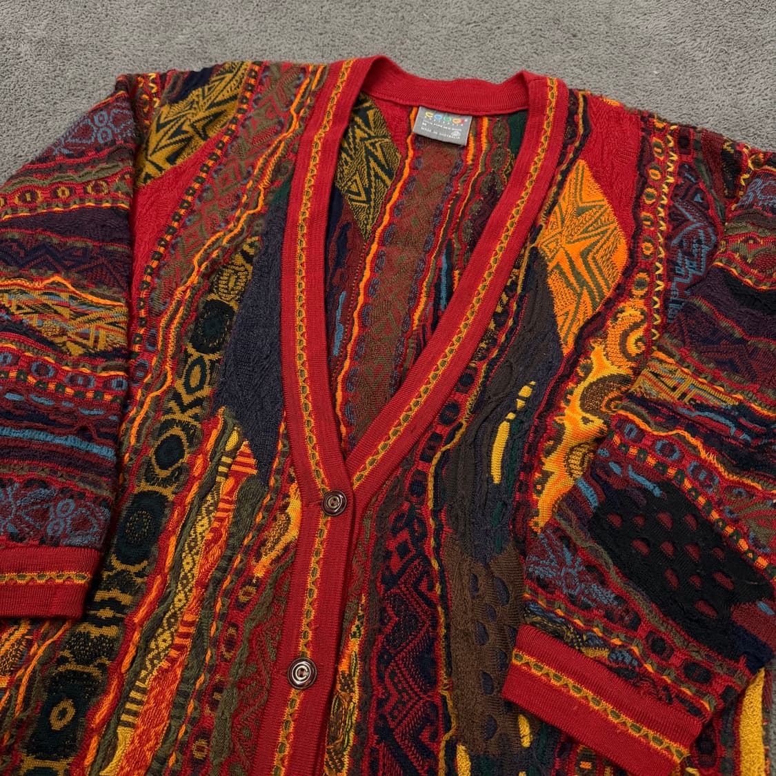 [ 정품/M ] 쿠지 빈티지 케이블 니트 가디건 상품이미지1