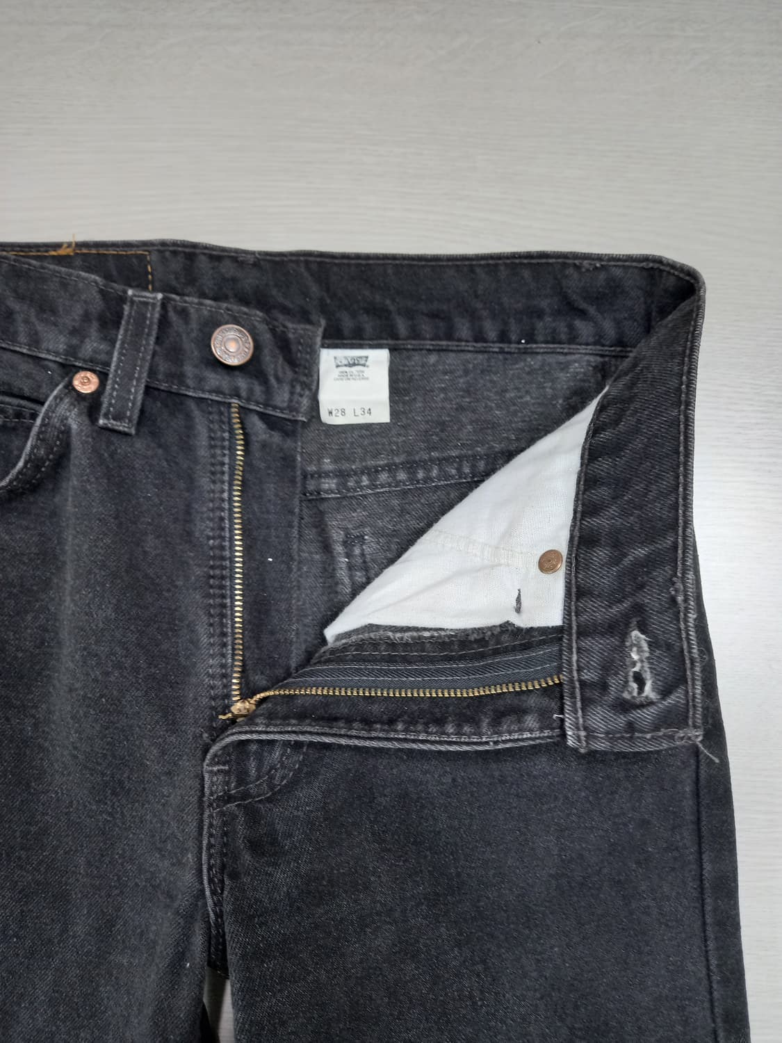 26 96's 리바이스517 USA 오렌지탭 일자진 블랙 26-618 상품이미지7