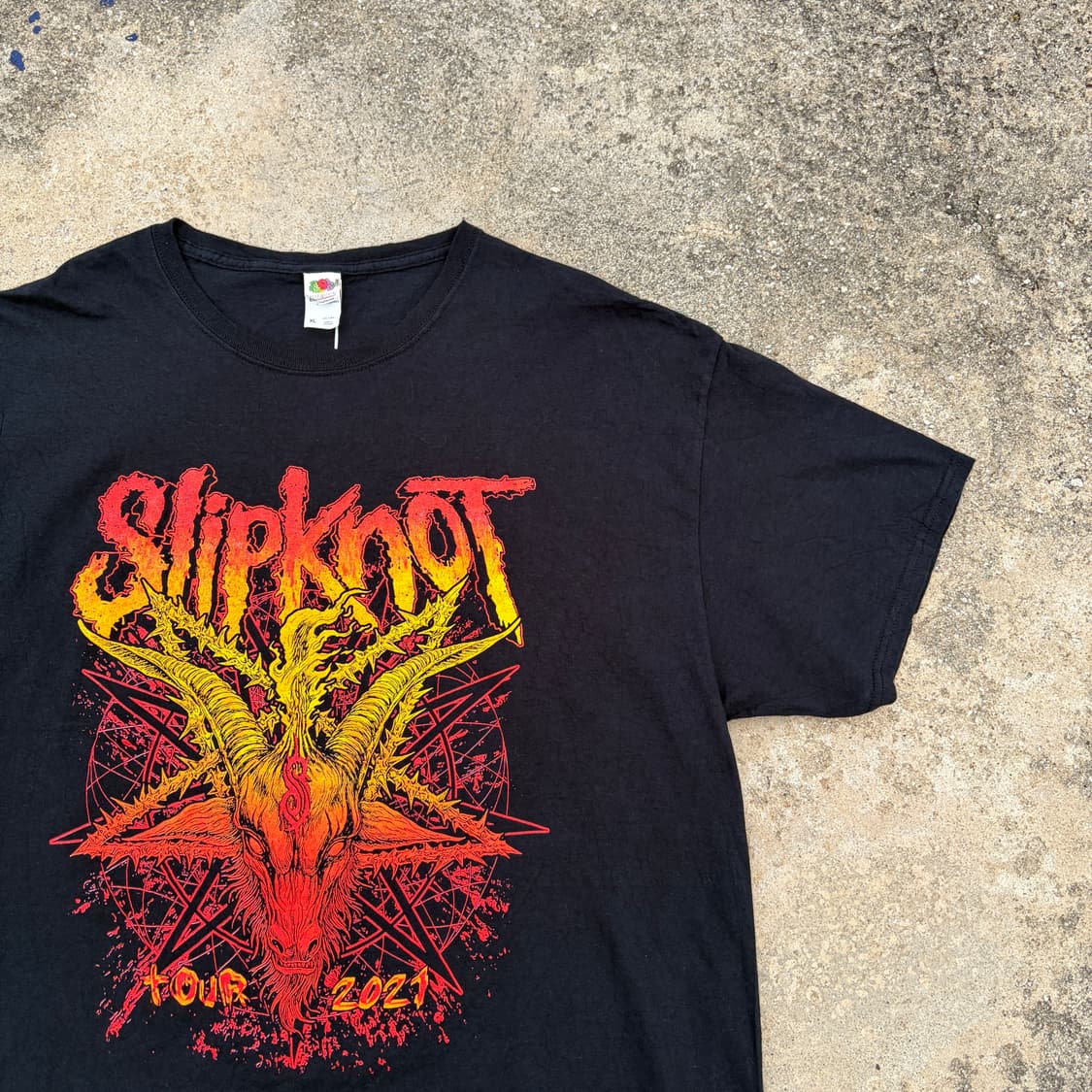 2021 Slipknot 슬립낫 2021 Tour 밴드 반팔티 XL 상품이미지2