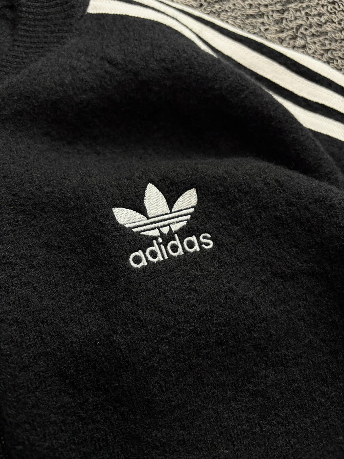 00s 아디다스 트레포일 트랙탑 울 자켓 블랙 1626 상품이미지4