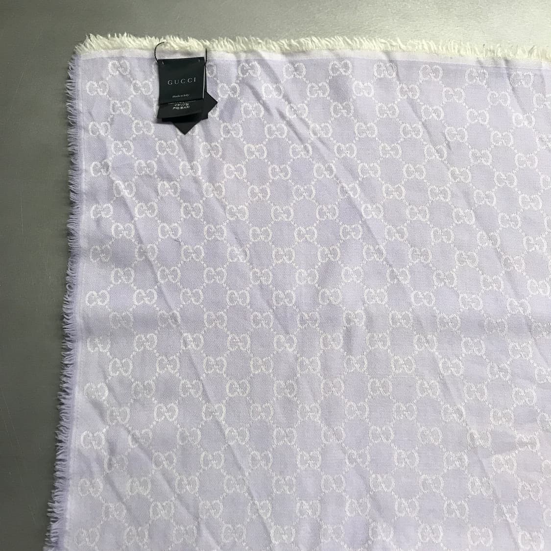 구찌 로고 스카프 퍼플 상품이미지3