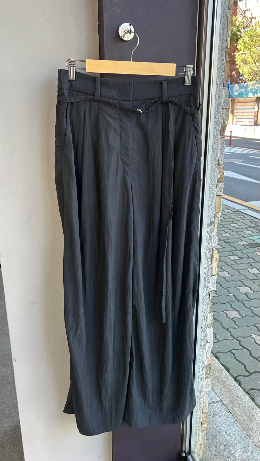 67/ 타임 25S/S 벨티드 투턱 와이드 팬츠 상품이미지2
