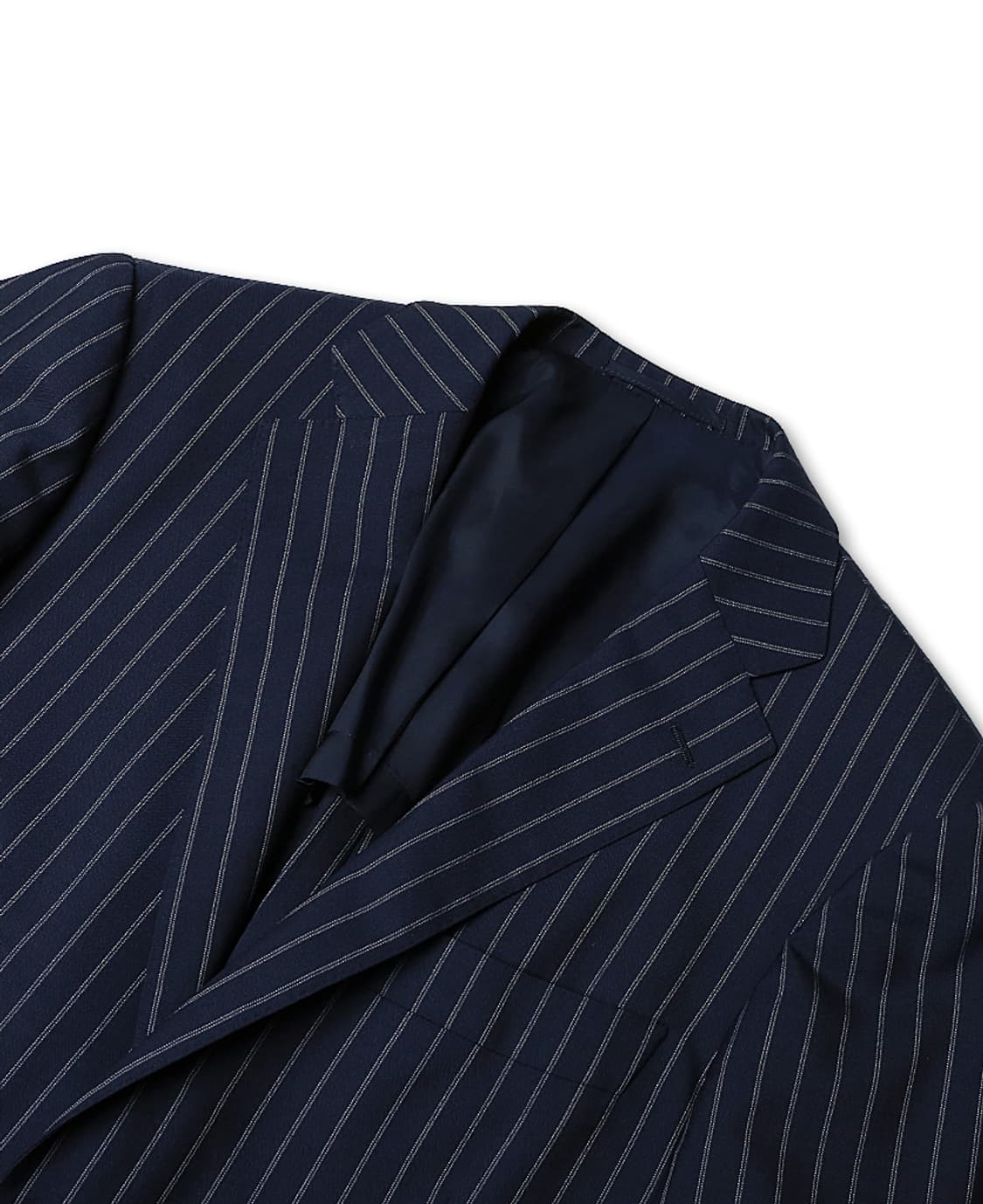 링자켓 [Ring Jacket] 울 네이비 스트라이프 수트 재팬 메이드 상품이미지3