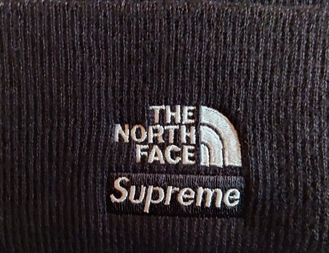 슈프림 x 노스페이스 비니 블랙 상품이미지2