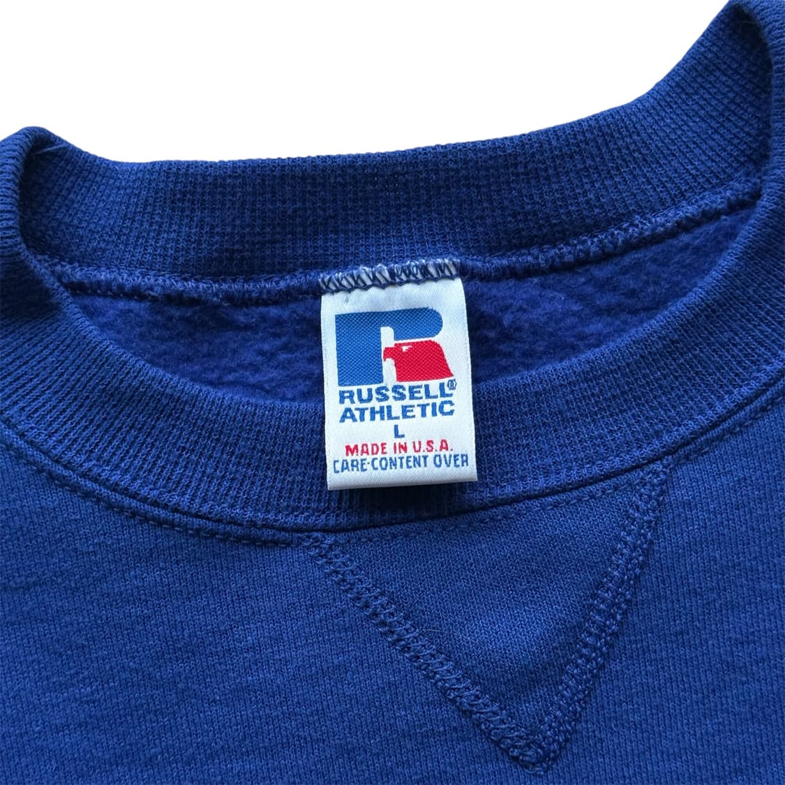 90s 러셀 블랭크 스웻셔츠 블루 상품이미지4