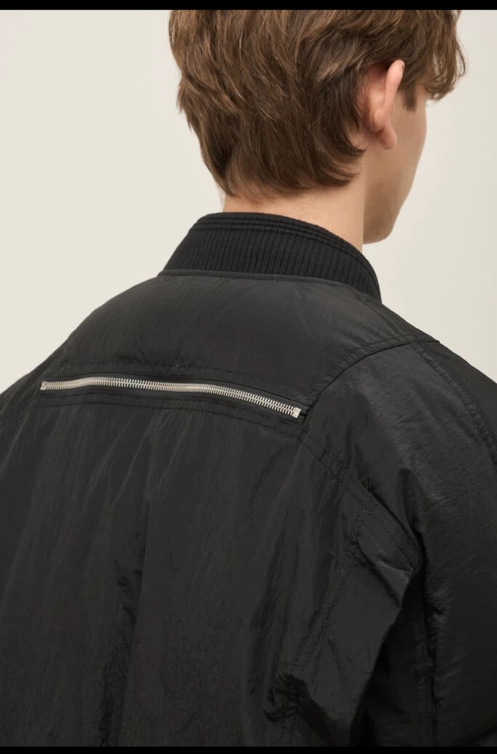 [거의 새것] 시스템옴므 크링클 구스다운 블루종 점퍼 자켓 100 상품이미지2