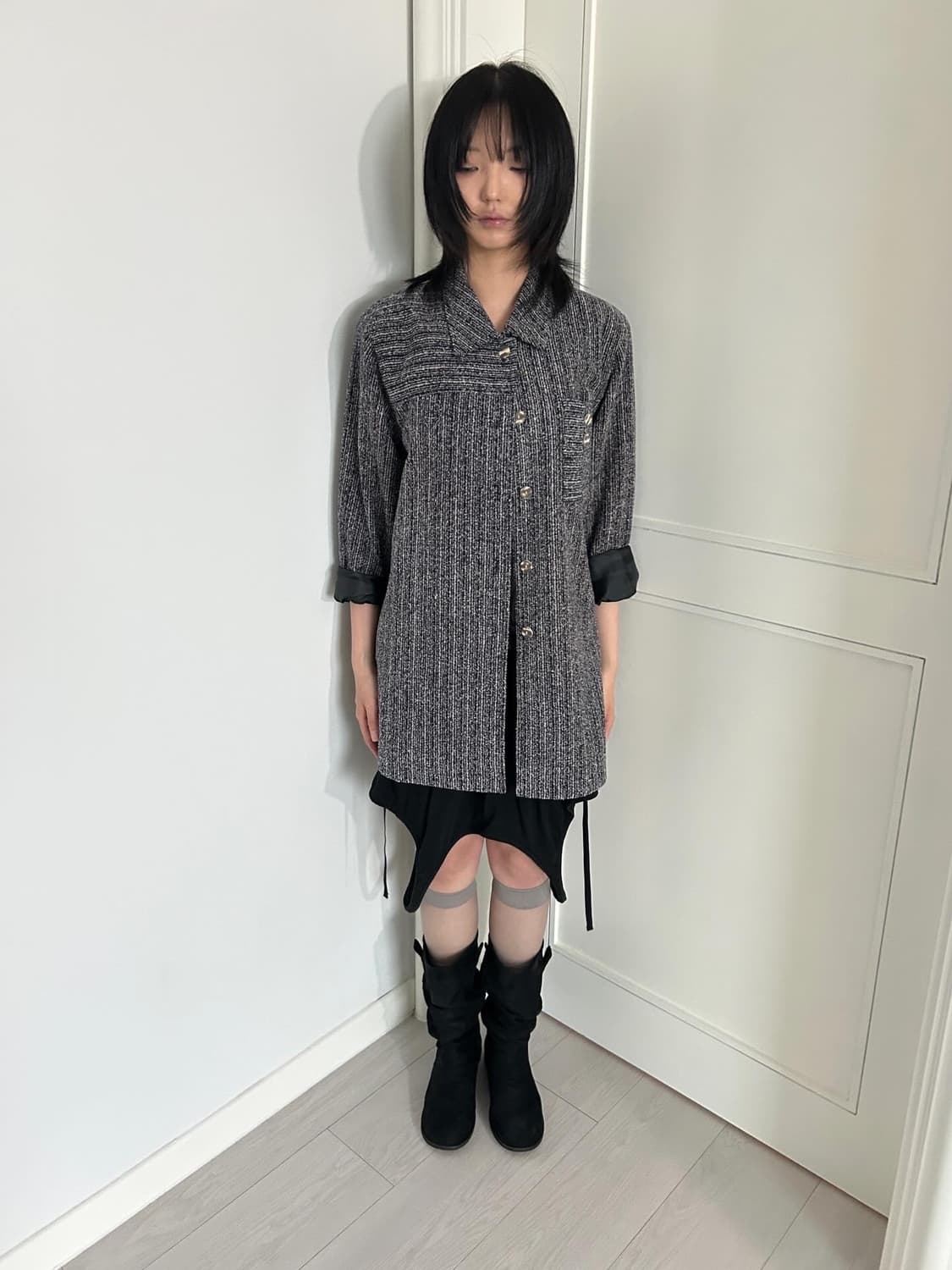 Calm Grey Stripe Shirt / 빈티지 셔츠 상품이미지1