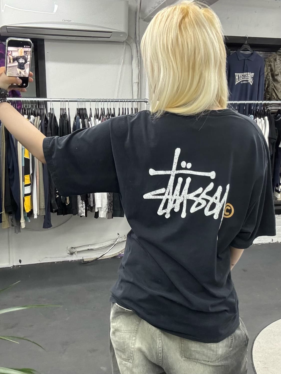 스투시 베이직 로고 티셔츠 상품이미지1