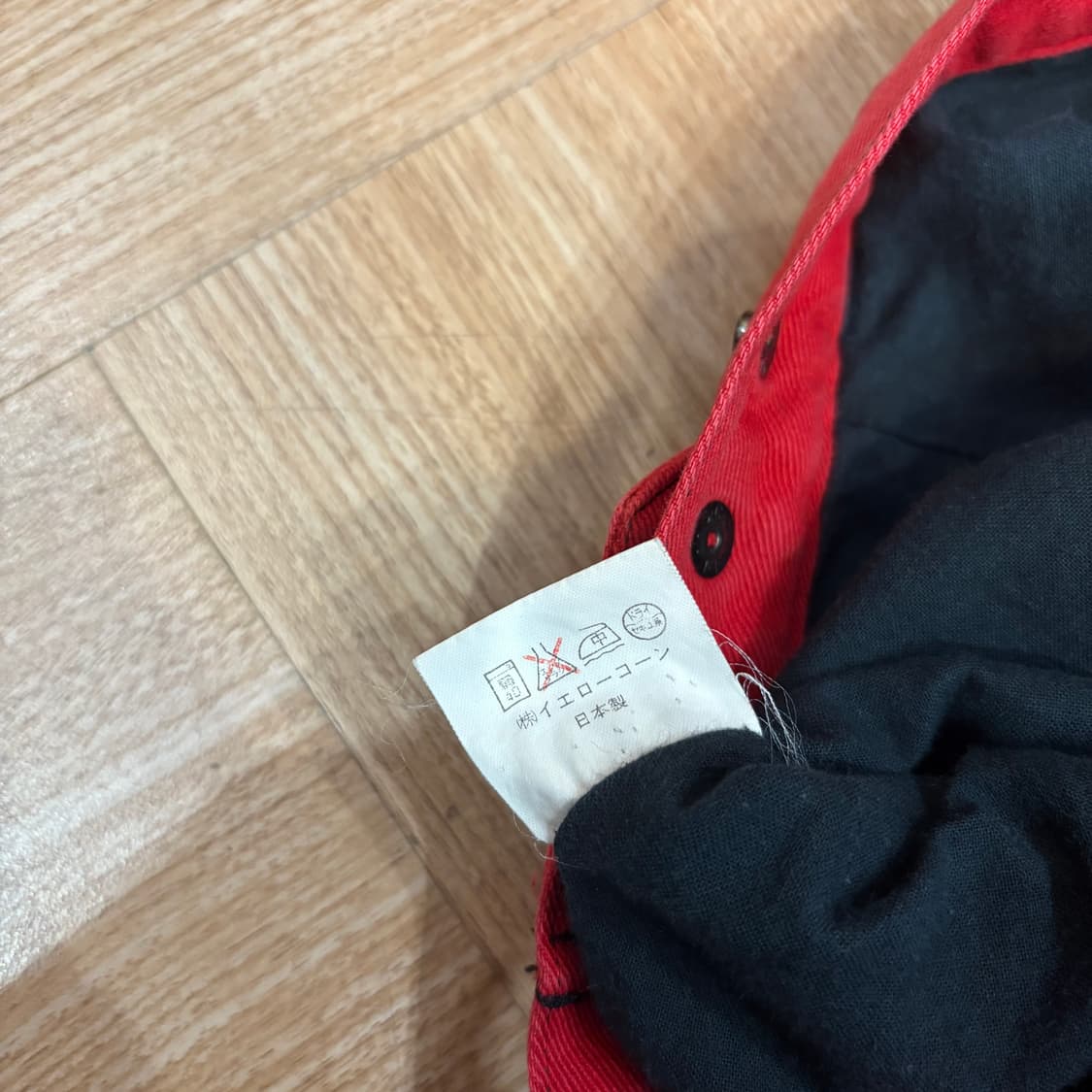 옐로우콘 레드 코튼 바이커 자켓 상품이미지10