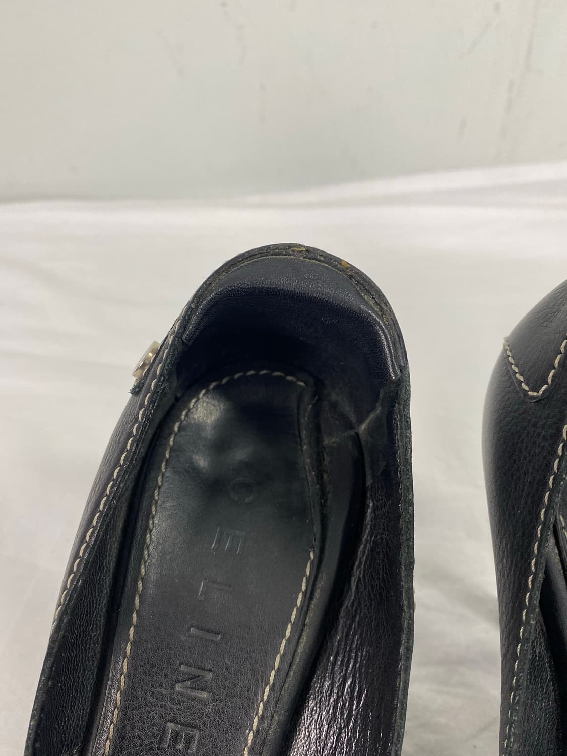 셀린느 Celine 레더 스티치 오픈토 힐 37 상품이미지10