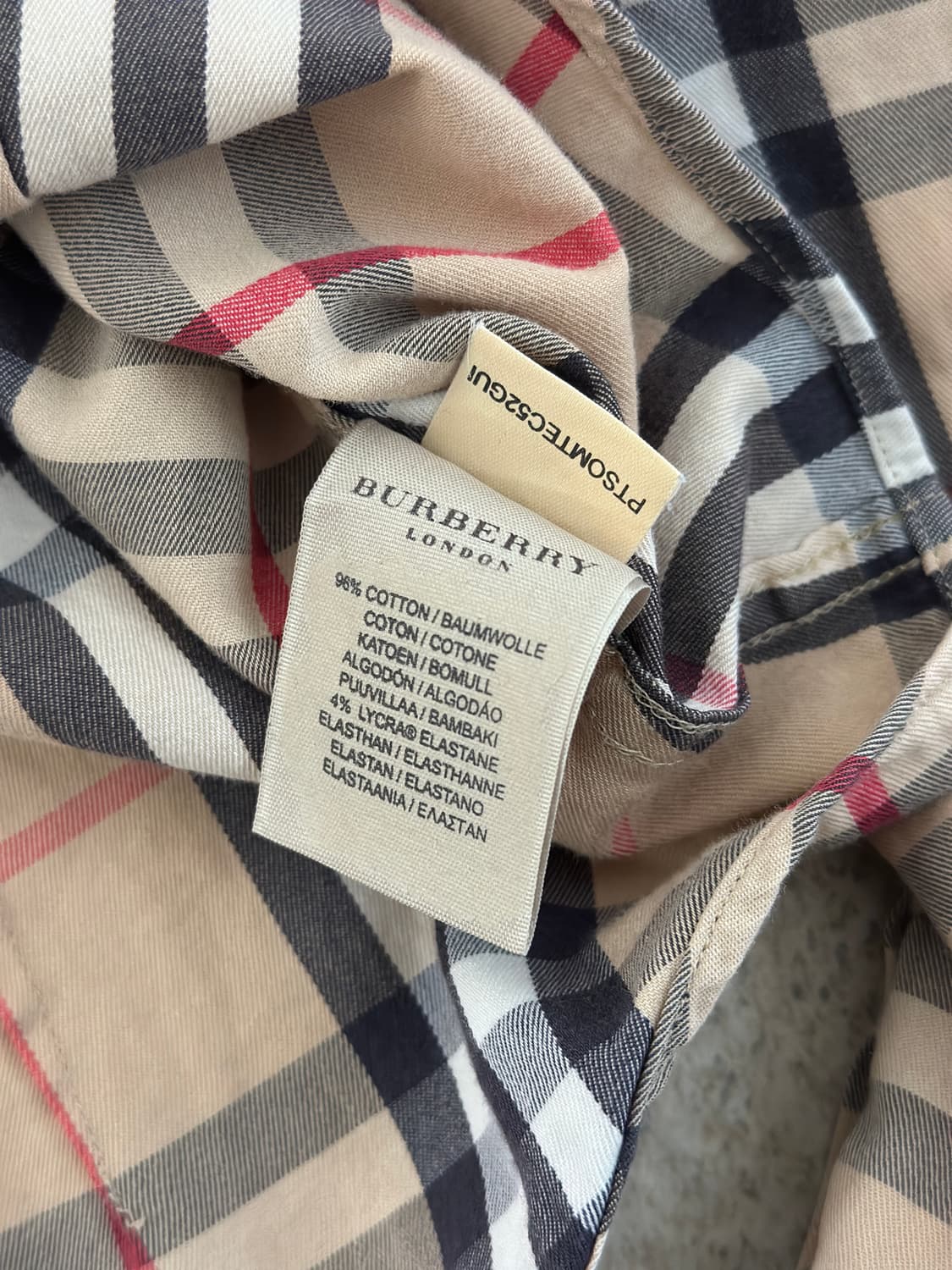 버버리 노바체크 셔츠  상품이미지7