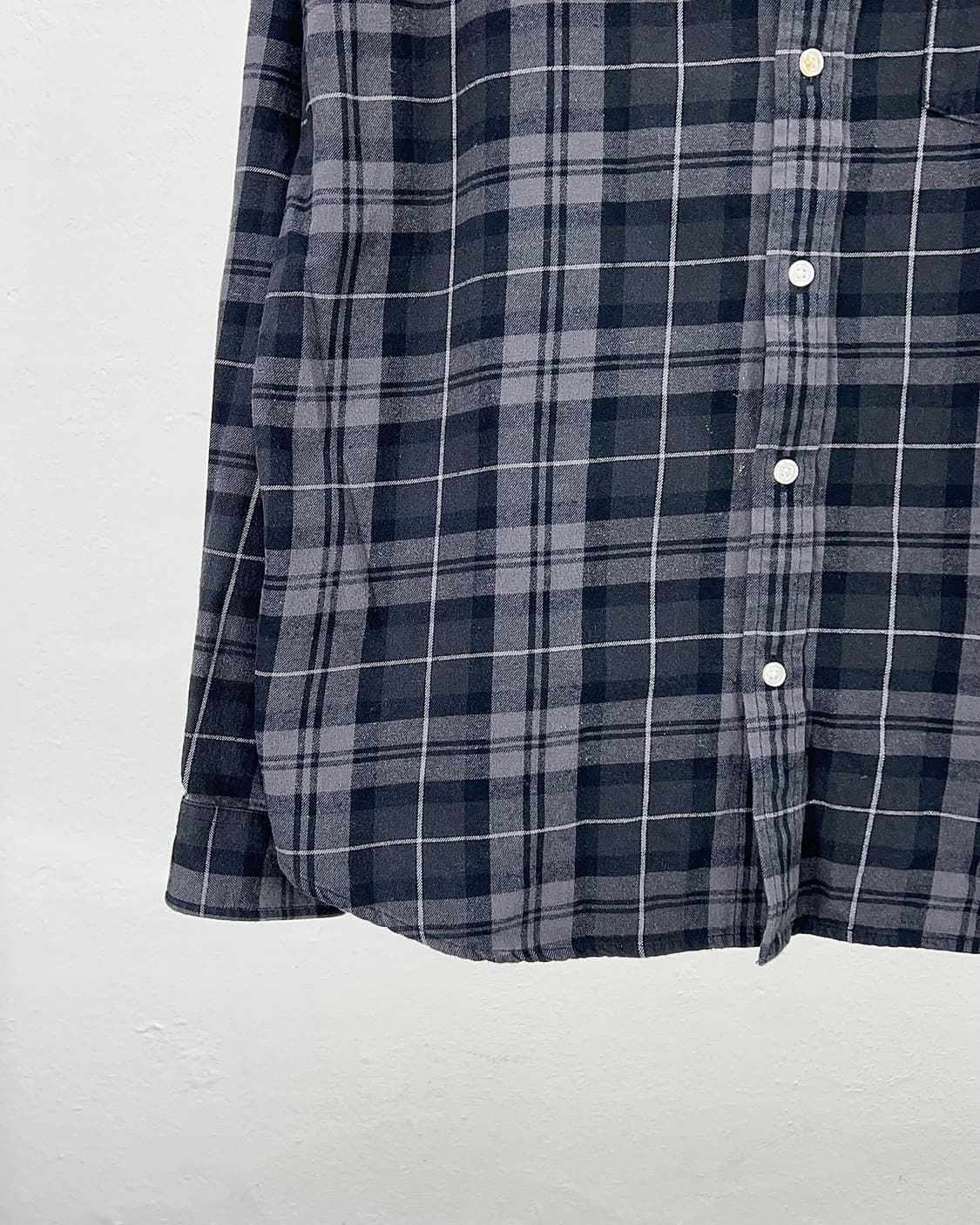 슈프림 24fw 플레이드 플란넬 셔츠 블랙 상품이미지4