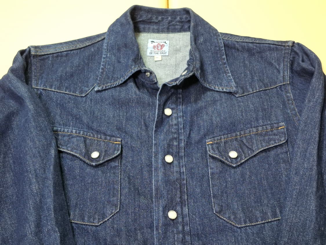 데밀 어시메트릭 데님 셔츠 2사이즈 상품이미지5